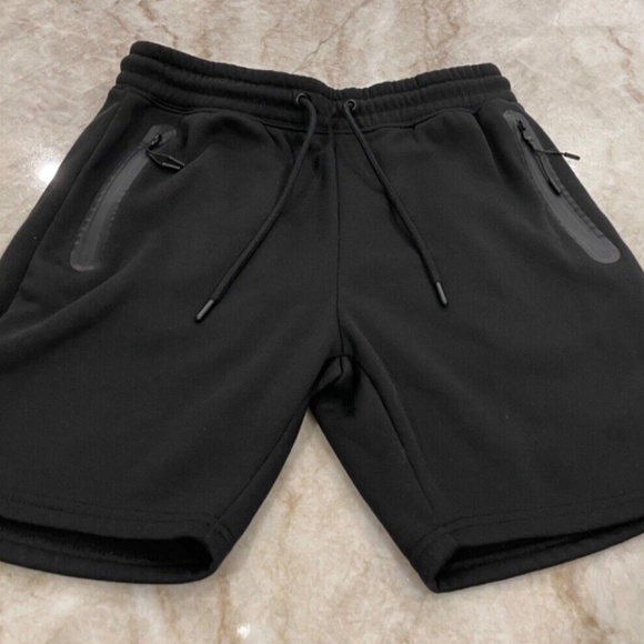 THLETEX Men's Sweat Shorts; Zippered Pockets; Black; Size S - Picture 4 of 5